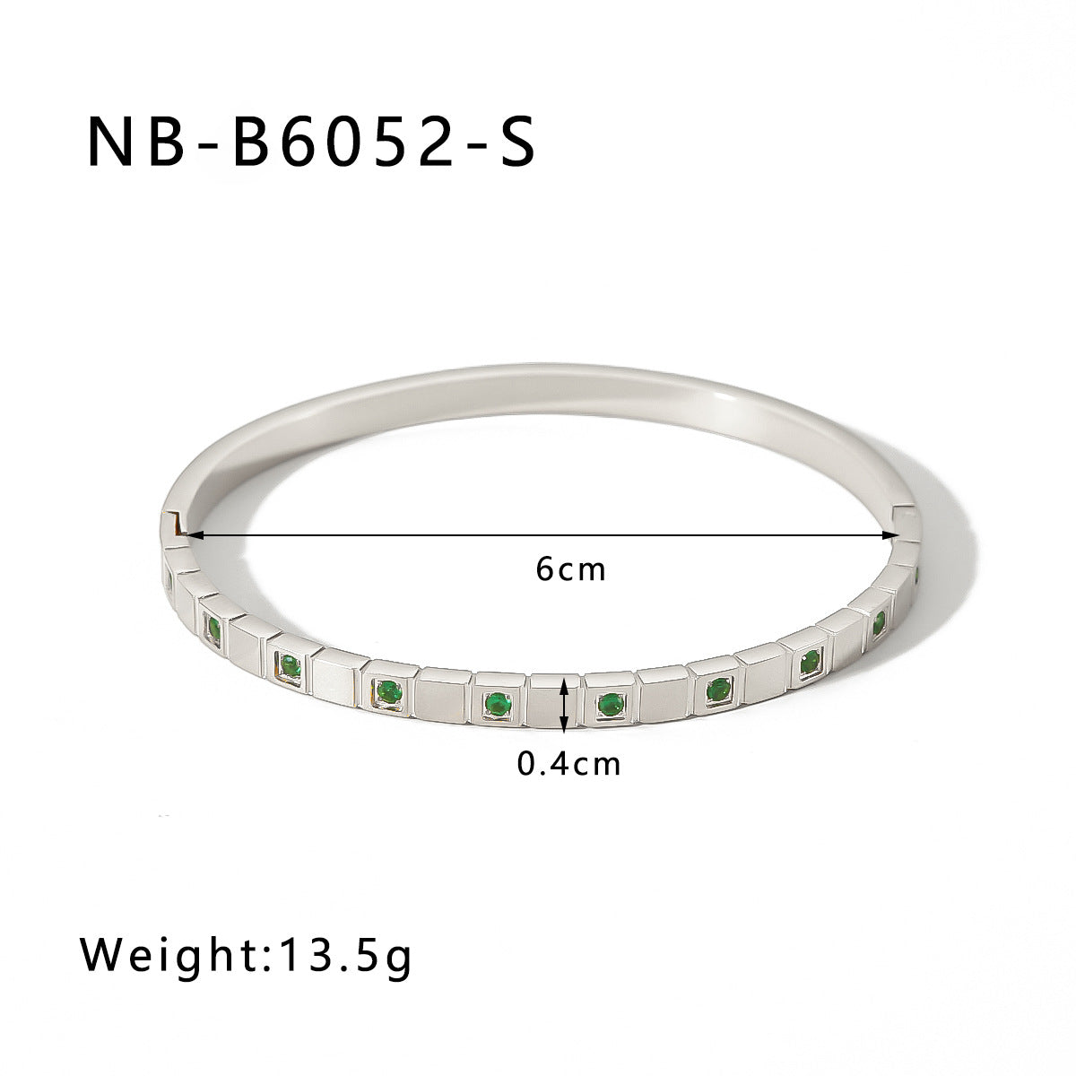 Trendy Geometric Checkered Rhinestone 18K Gold Plated Titanium Steel Bracelet Set