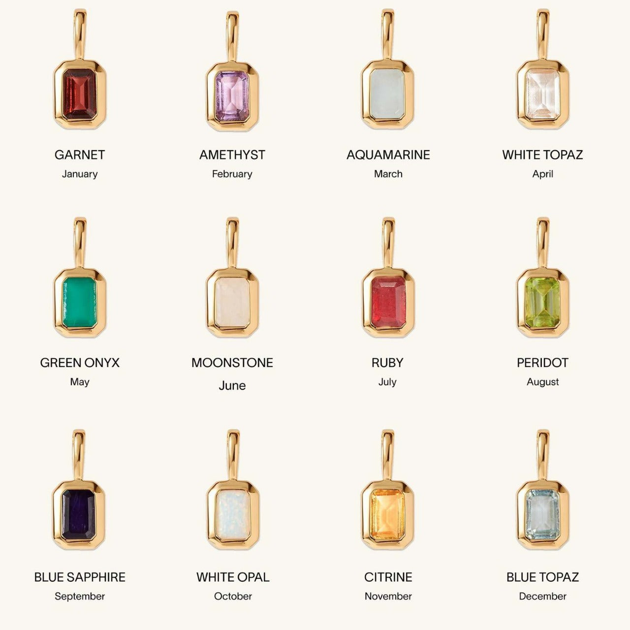 Minimalist Square Titanium Steel Pendant with Cubic Zirconia Inlay DIY Charm Bar Necklace for Women