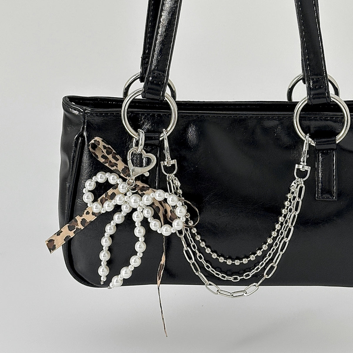 Elegant Plated Zinc Alloy Star Pendant Bag Chain Charm