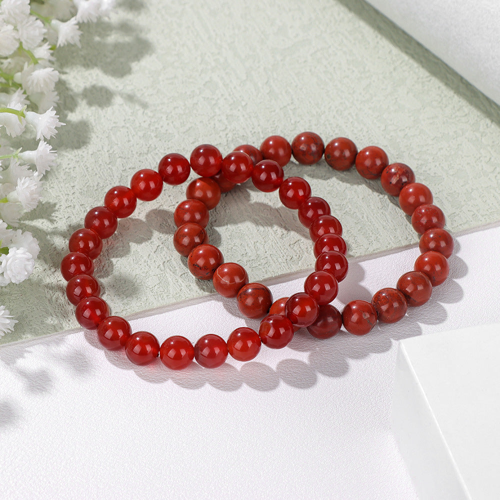 Vintage Business Geometric Natural Gemstone Beaded Bracelet Set for Unisex