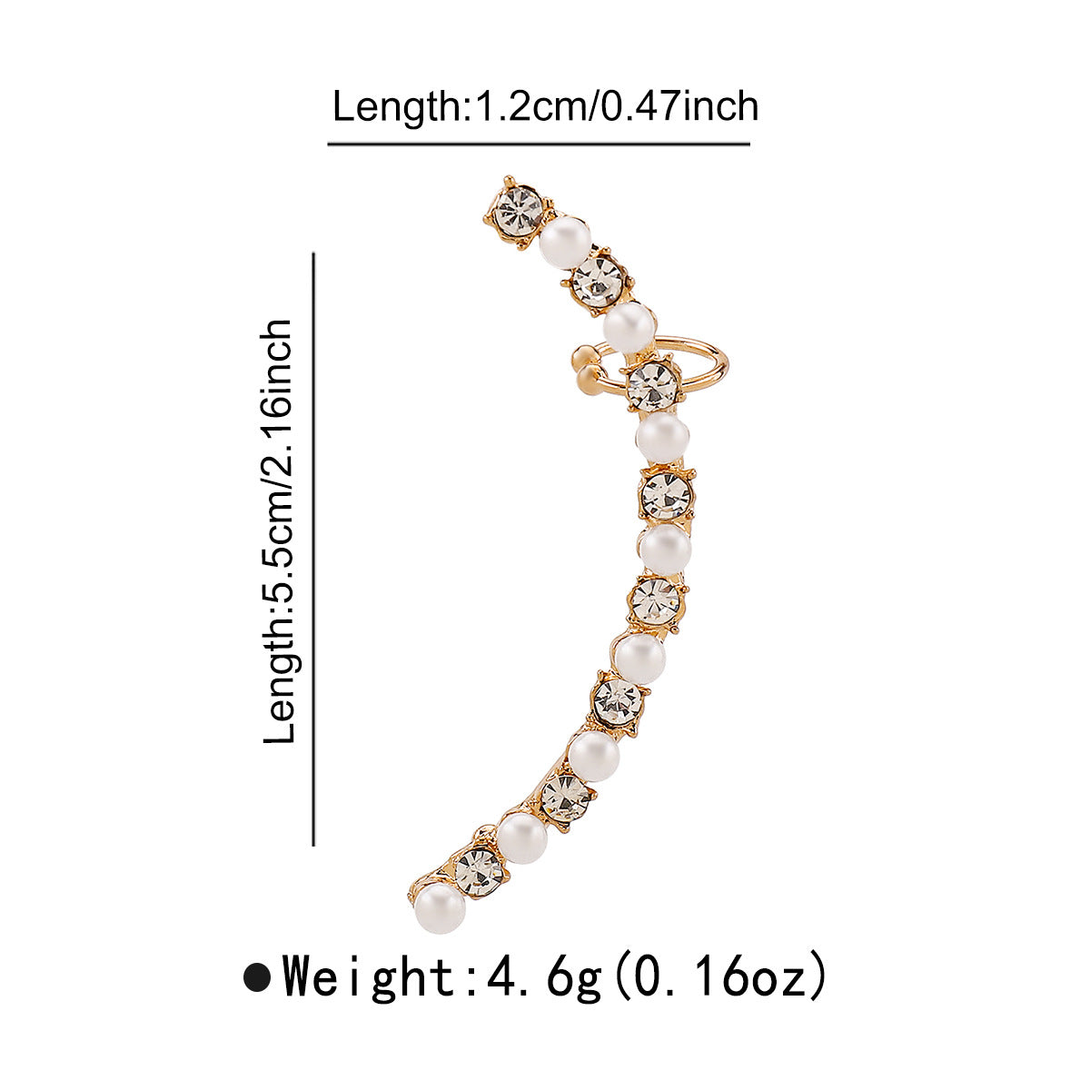 Orecchini a clip minimalisti a forma di margherita in lega con intarsi di strass e perle simulate da donna