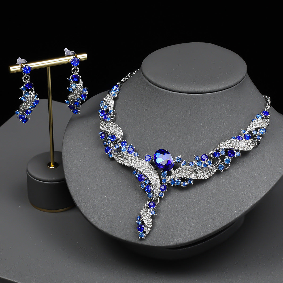 Sweet and Edgy Star Moon Cloud Universe Pendant Necklace Set with Alloy Plated O-Chain and Matching Earrings for Women