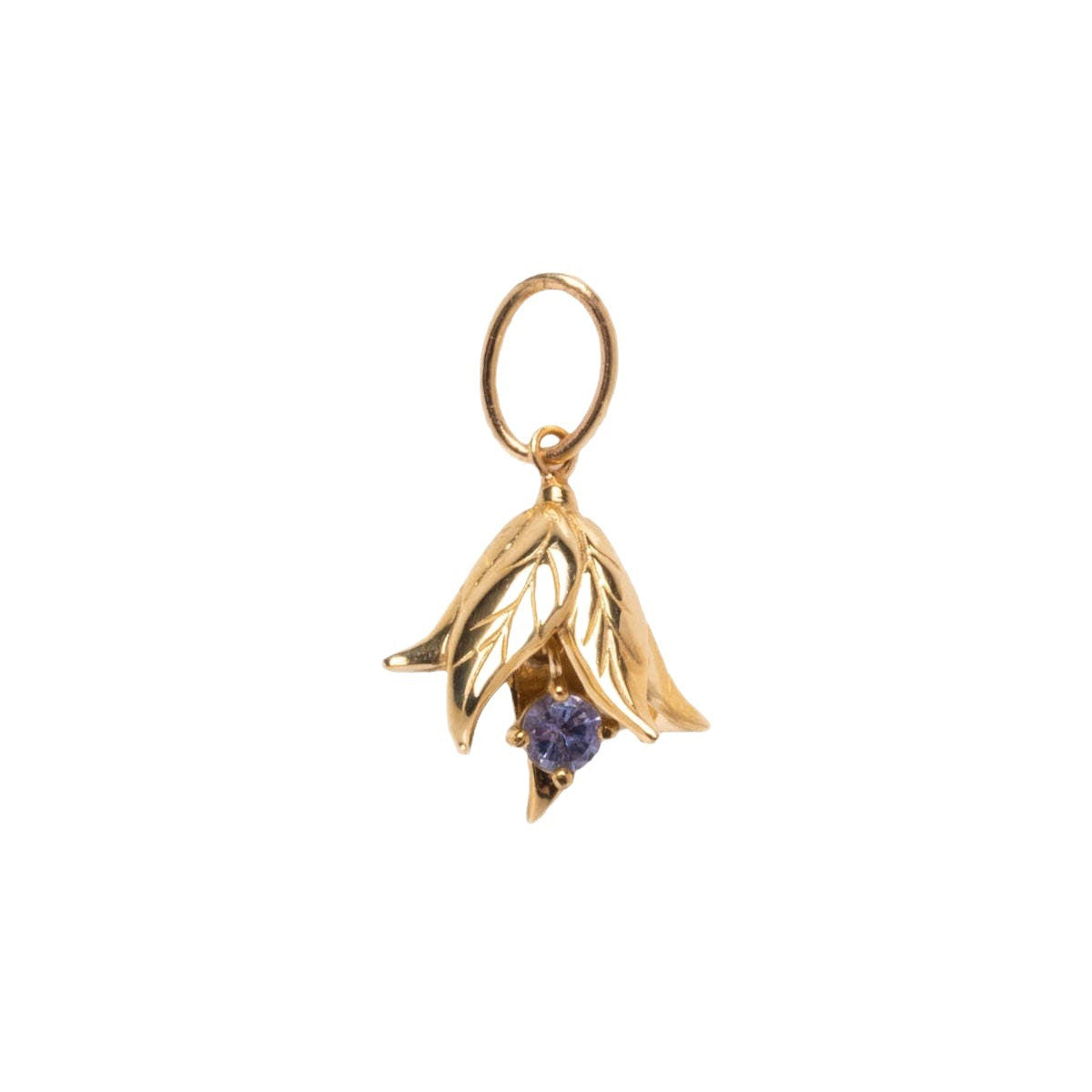 Casual Gold Plated Brass Floral Necklace with Rhinestone Inlay