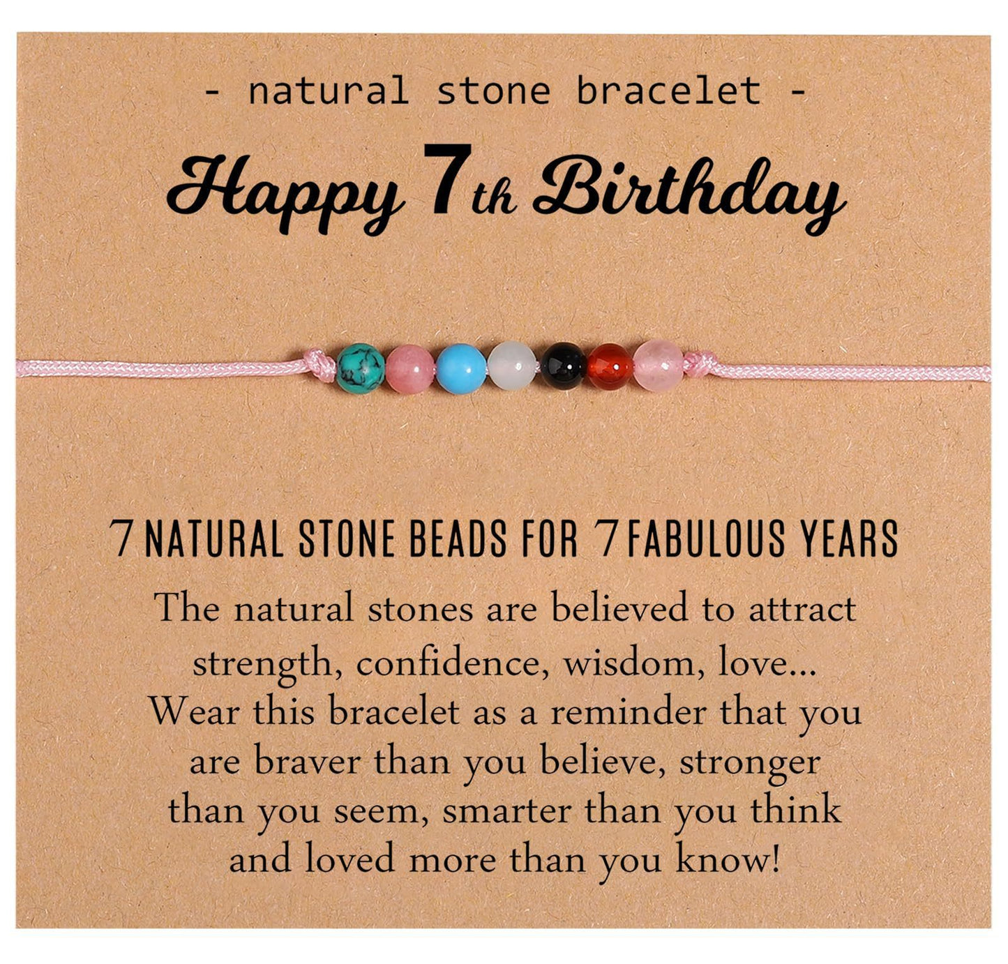 Sweet Geometric Natural Crystal Beaded Bracelet for Women