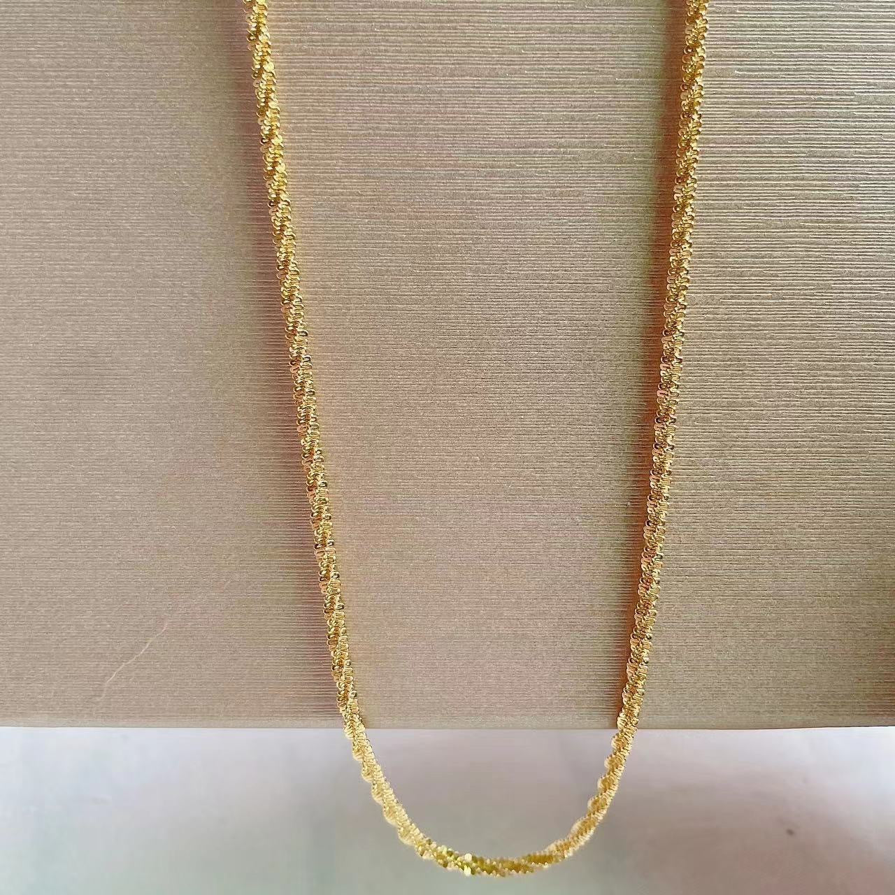 Collana a catena a O in acciaio al titanio minimalista da donna Collana sottile per clavicola senza ciondolo Gioielli in acciaio inossidabile ipoallergenici