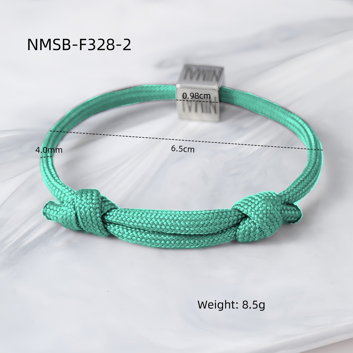Bracciale Intrecciato Regolabile in Stile Ufficio alla Moda in Acciaio al Titanio con Finitura Galvanizzata da Donna