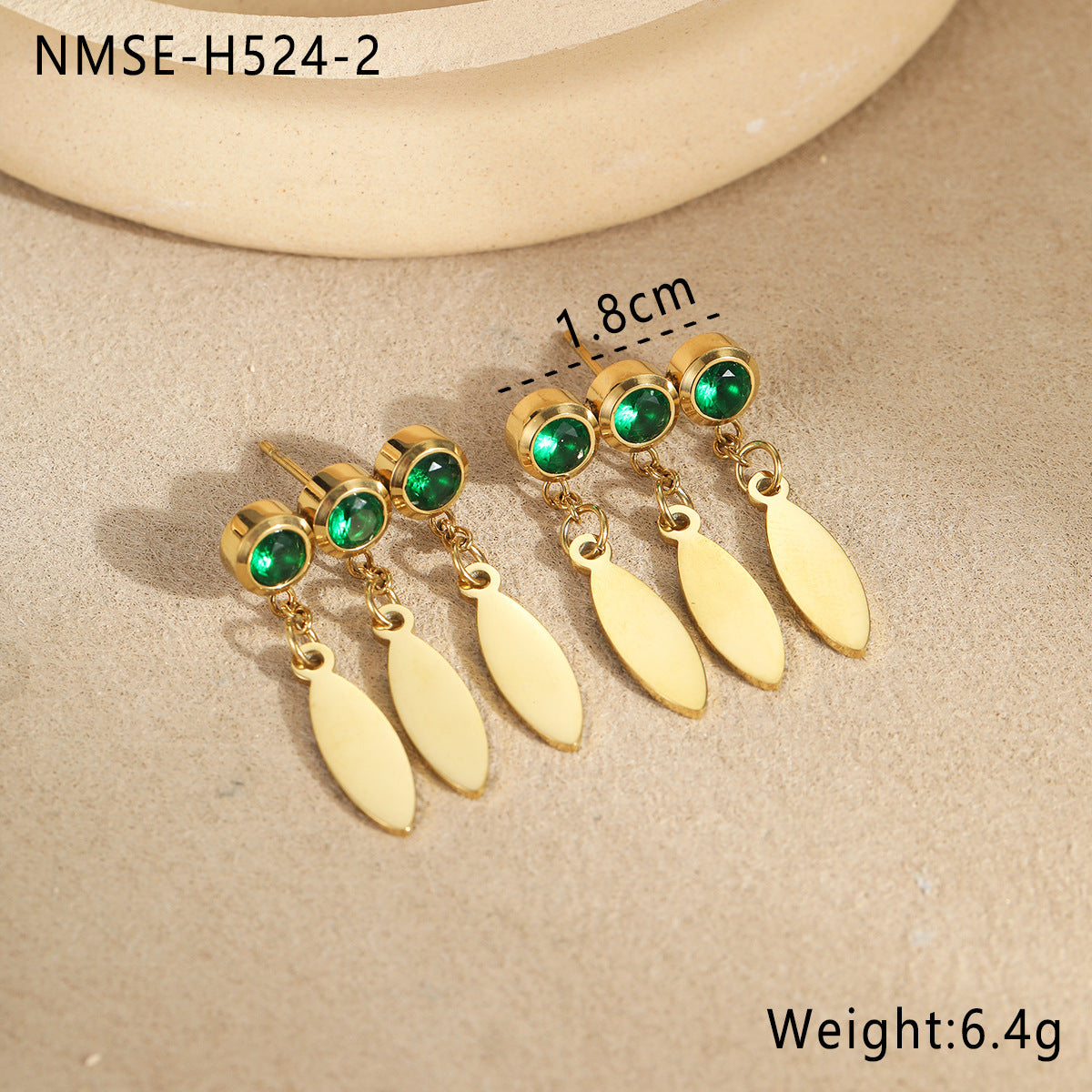 Orecchini alla moda in acciaio inossidabile geometrico con pendente a goccia d'acqua in zircone e dettaglio frange, in acciaio al tungsteno ipoallergenico, resistenti allo sbiadimento