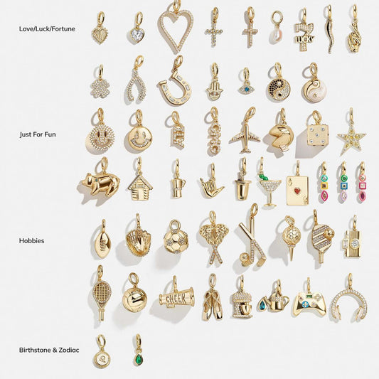 18K Gold Plated Stainless Steel DIY Charm Bar
