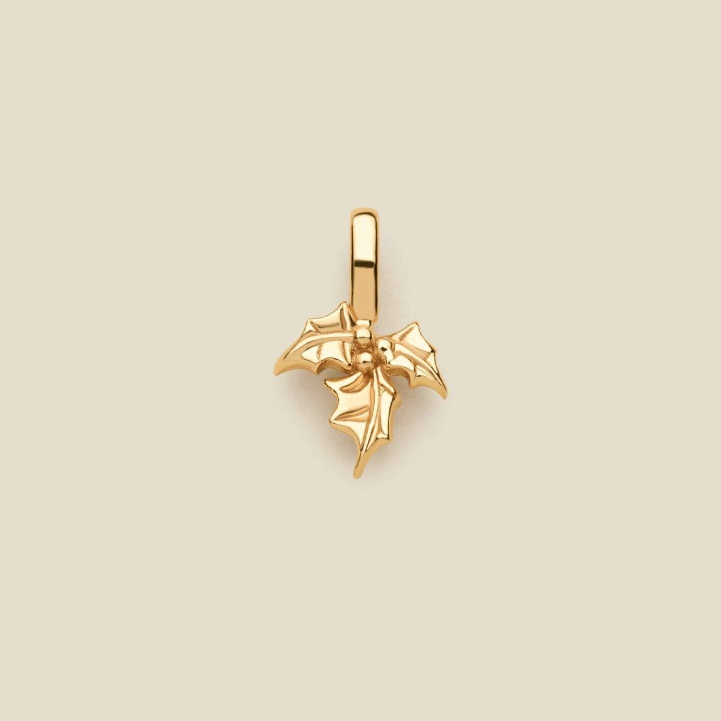 Vintage 18K Gold Plated PVD Stainless Steel December Birthstone Charm Bar