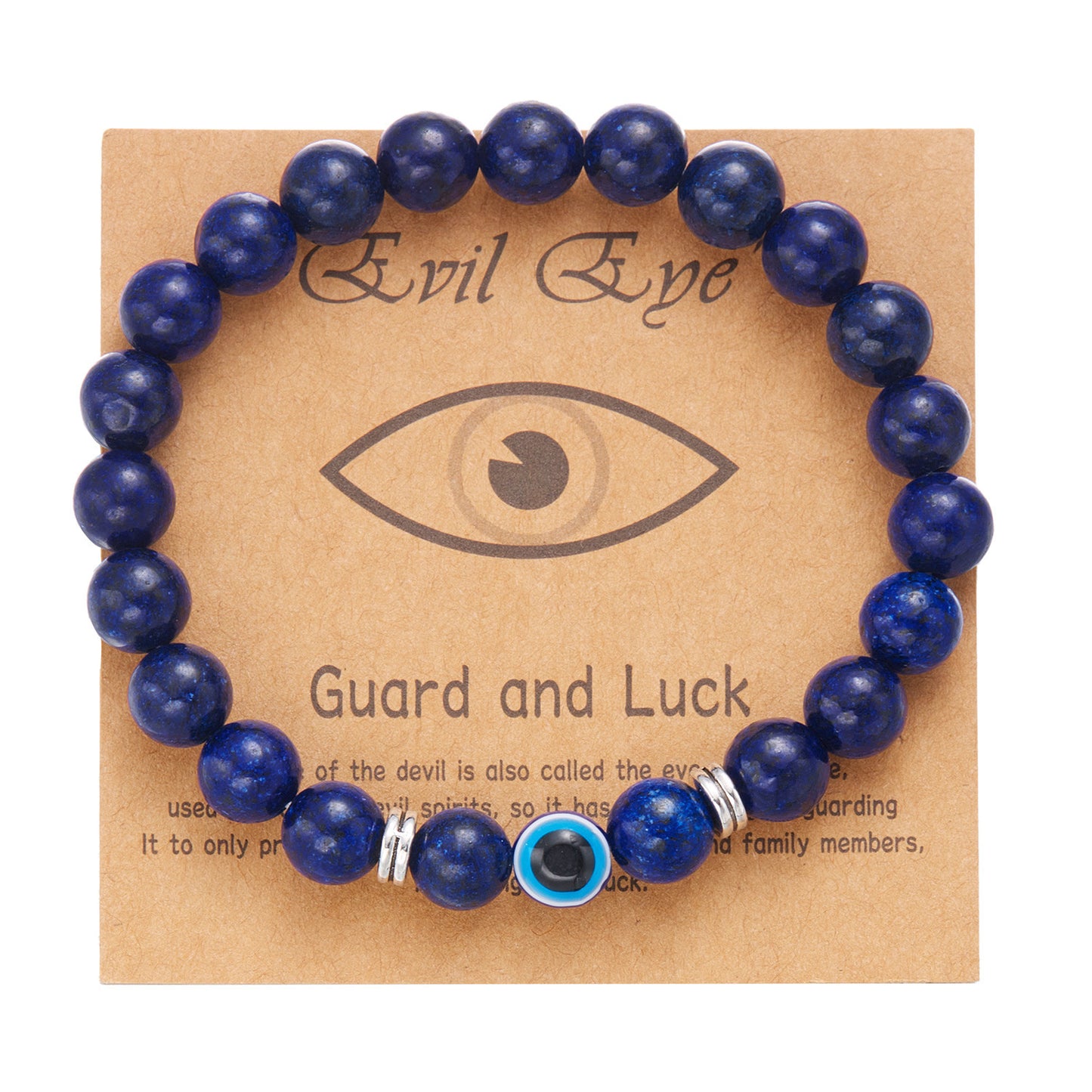 Casual Unisex Evil Eye Beaded Bracelet with Alloy and Resin Glass Beads