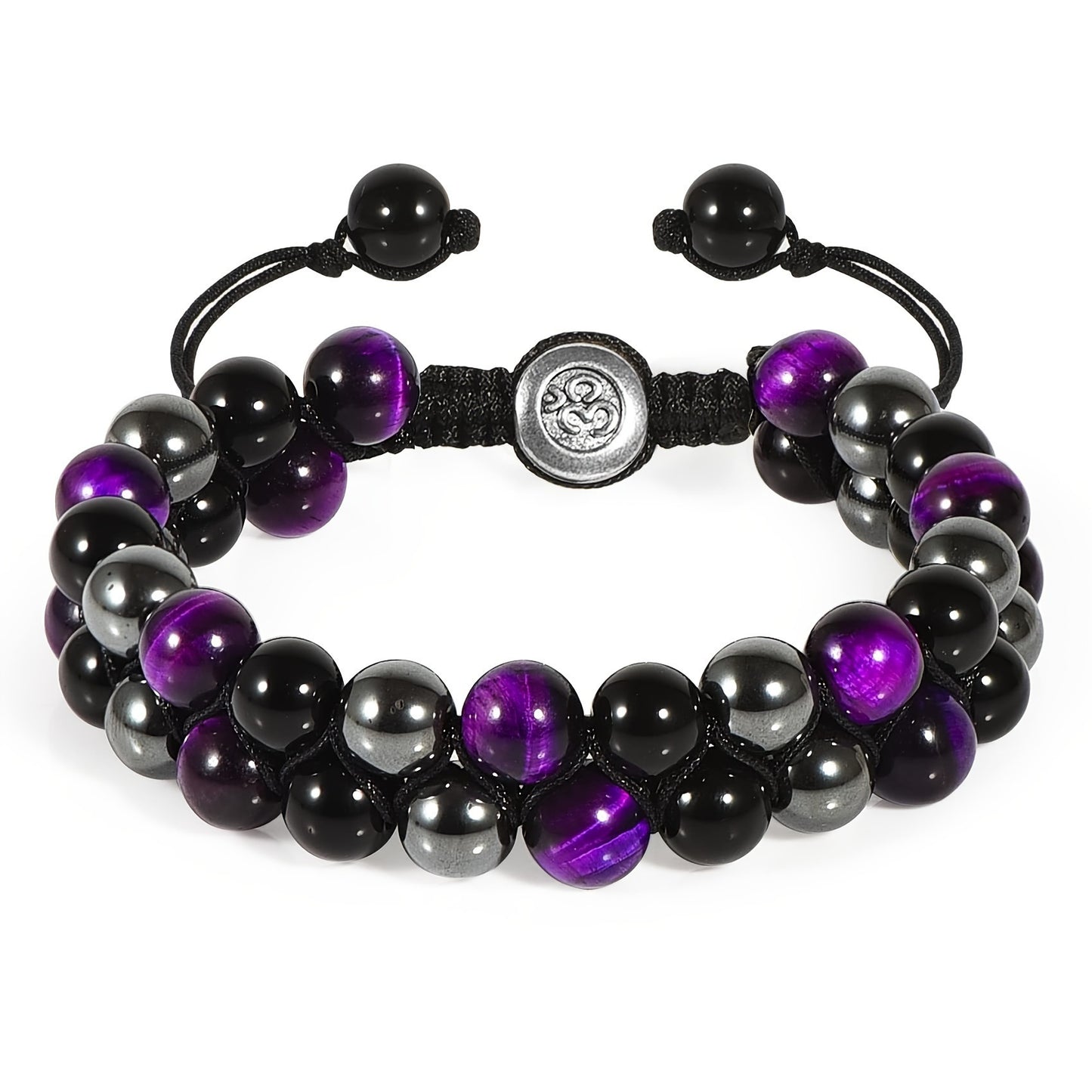 Unisex Animal Charm Alloy Bracelet with Natural Turquoise Agate and Crystal Stones