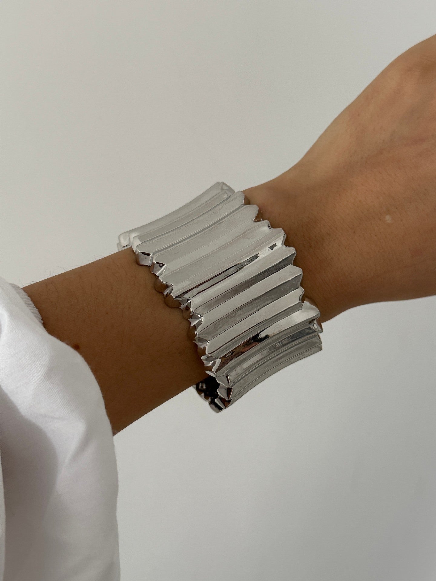 Fashion Geometric Gold Plated Alloy Open Adjustable Cuff Bracelet