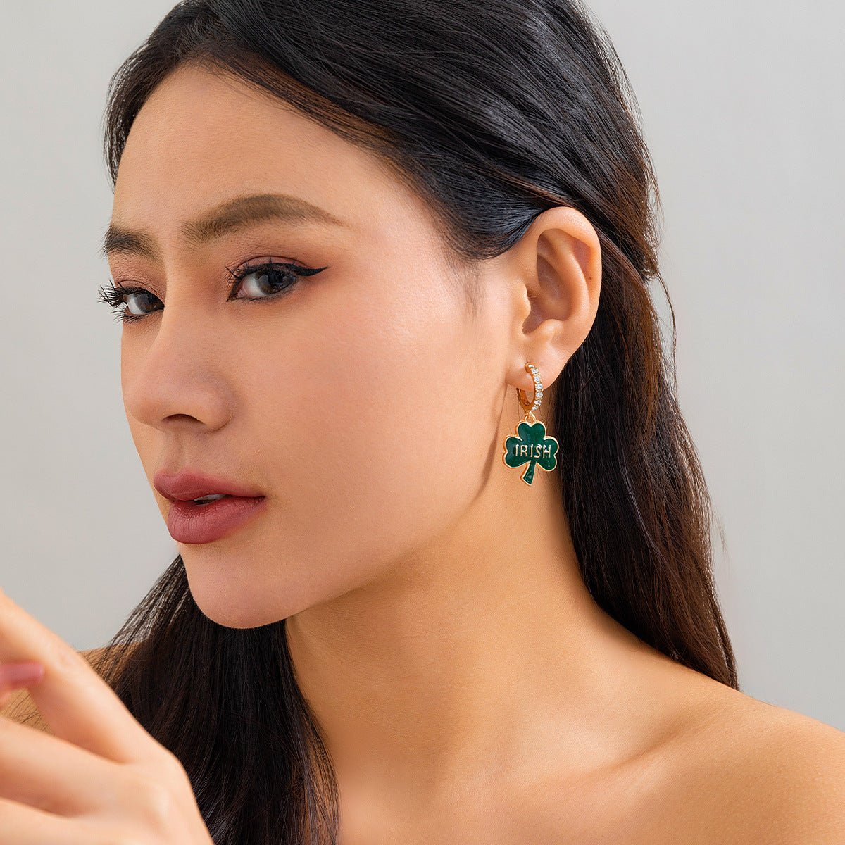 Minimalist Alloy Plated Leaf Earrings for Women