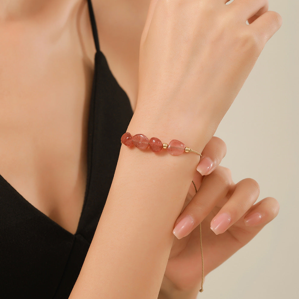 Handmade Natural Stone Beaded Bracelet Unisex