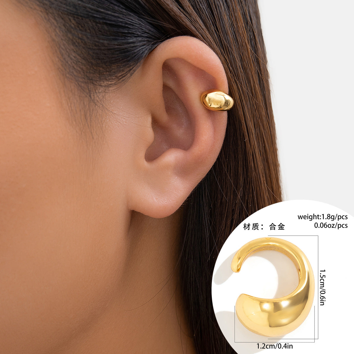 Retro Punk Geometric Drop Earrings in Alloy with Electroplated Finish for Women