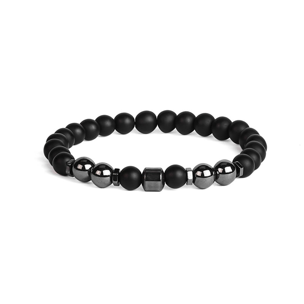 Geometric Magnetic Material Anklet for Unisex