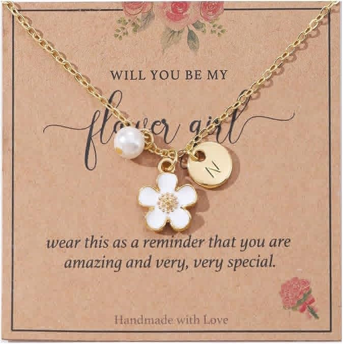 Elegant Letter Pendant Stainless Steel Cable Chain Necklace Unisex Alloy Charm