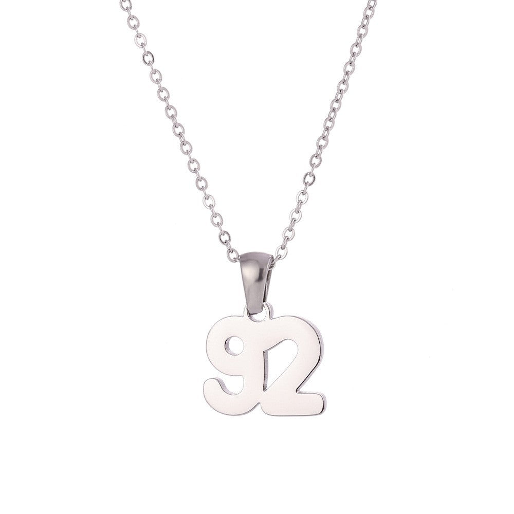 Collana Pendente Geometrica Minimalista da Donna in Acciaio Inox con Placcatura in Oro 18K e Finitura Smaltata
