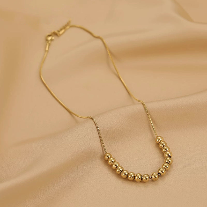 Original Design Irregular Animal-Shaped Titanium Steel Plated Delicate Clavicle Necklace for Women