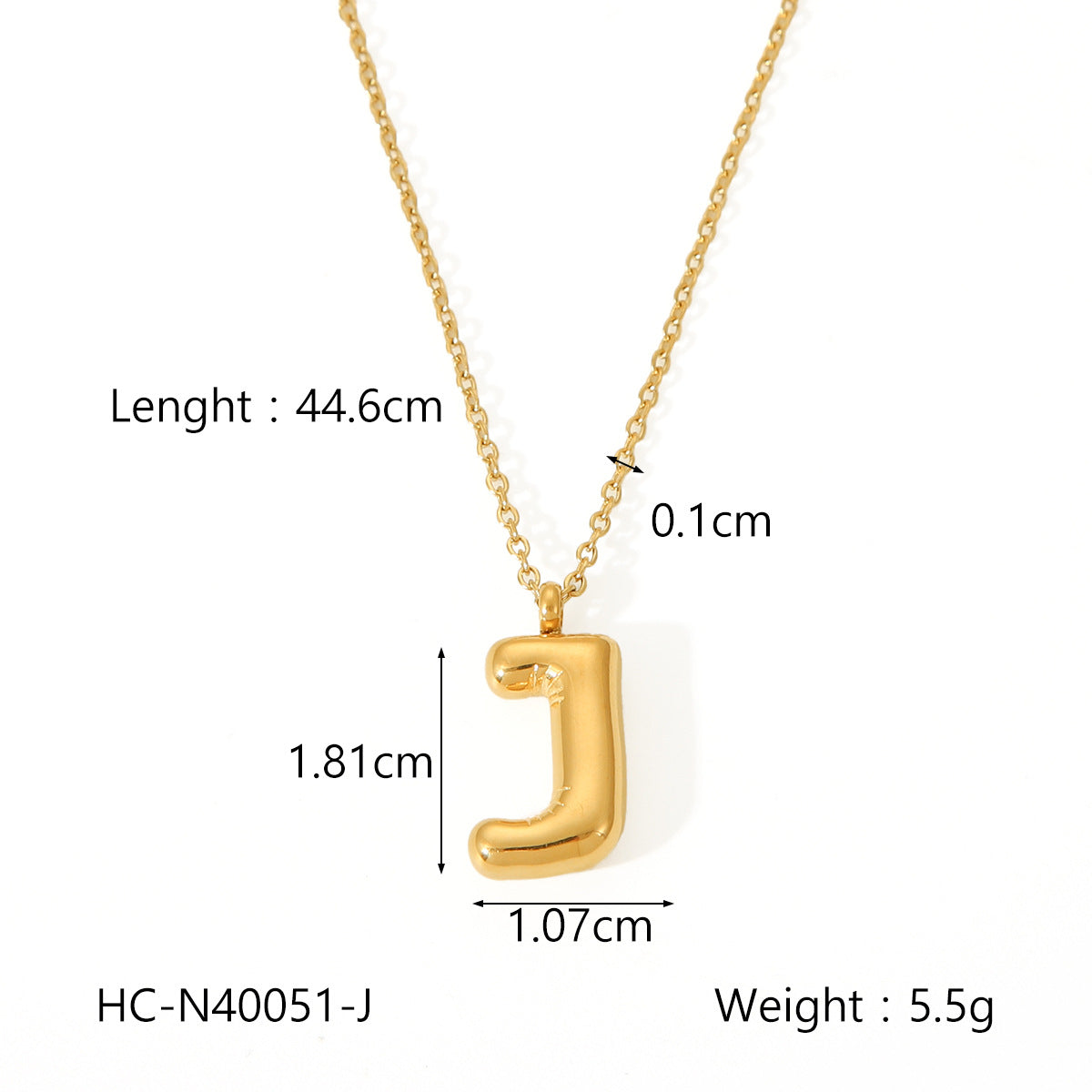 Collana con ciondolo a bolla in acciaio al titanio con finitura galvanica per donna, catena in acciaio inossidabile con ciondolo minimalista alla moda con alfabeto