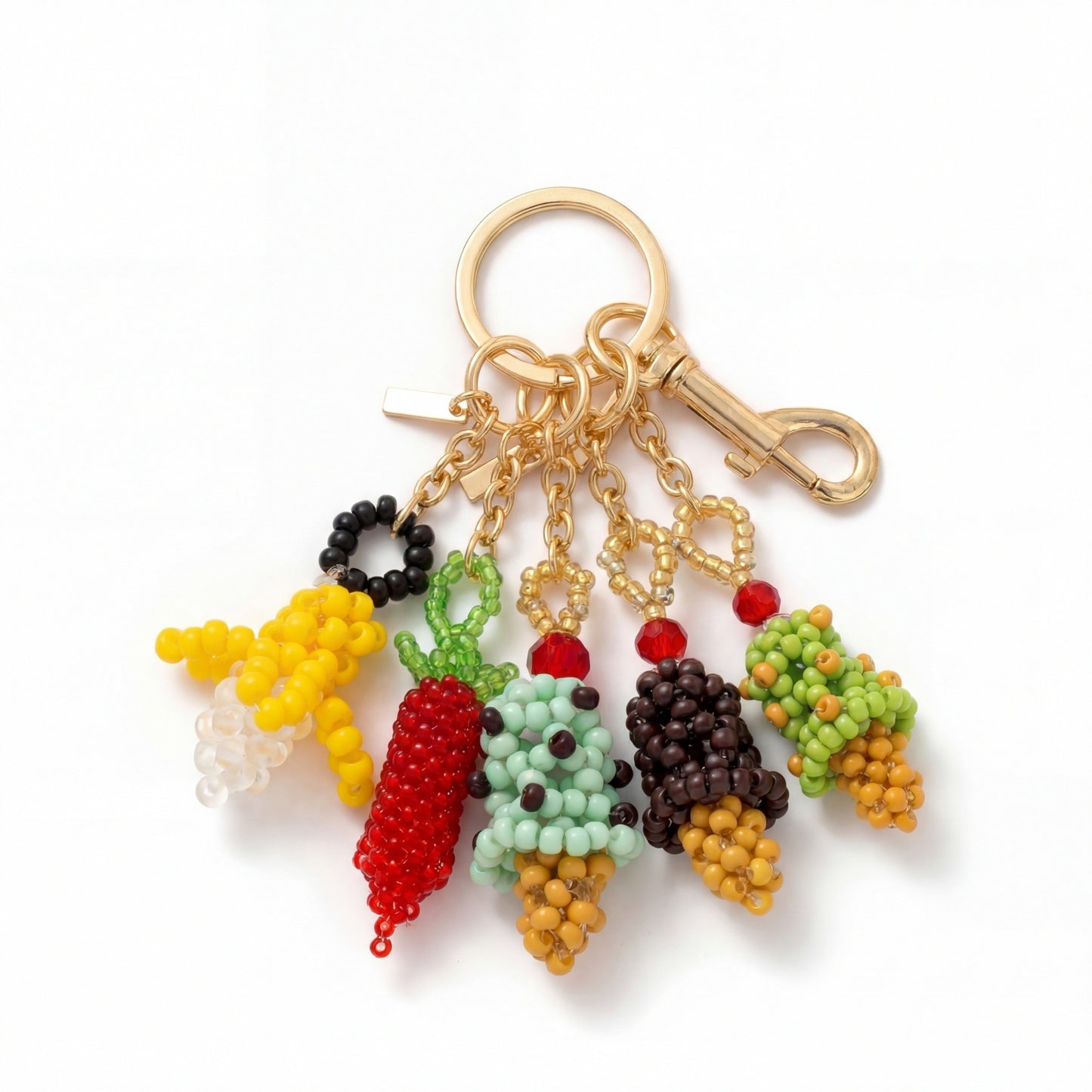 Fruit Food Series DIY Charm Bar Keychain Bag Pendant
