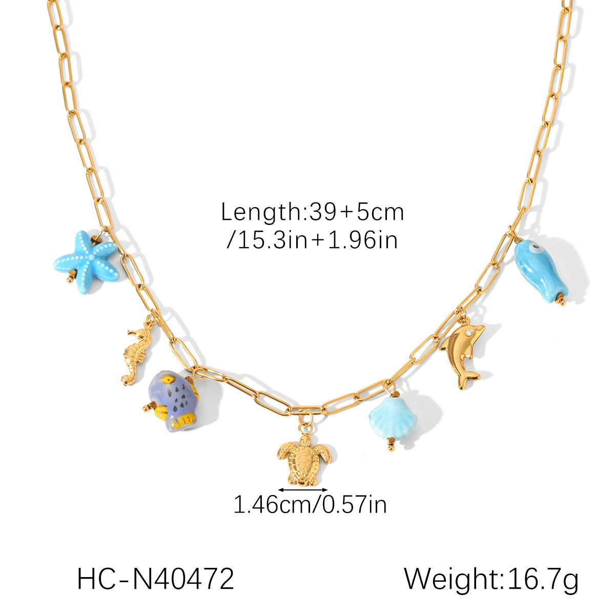 Minimalist Ocean-Inspired Stainless Steel Pendant Necklace with Shell Charm and Plated Finish for Women