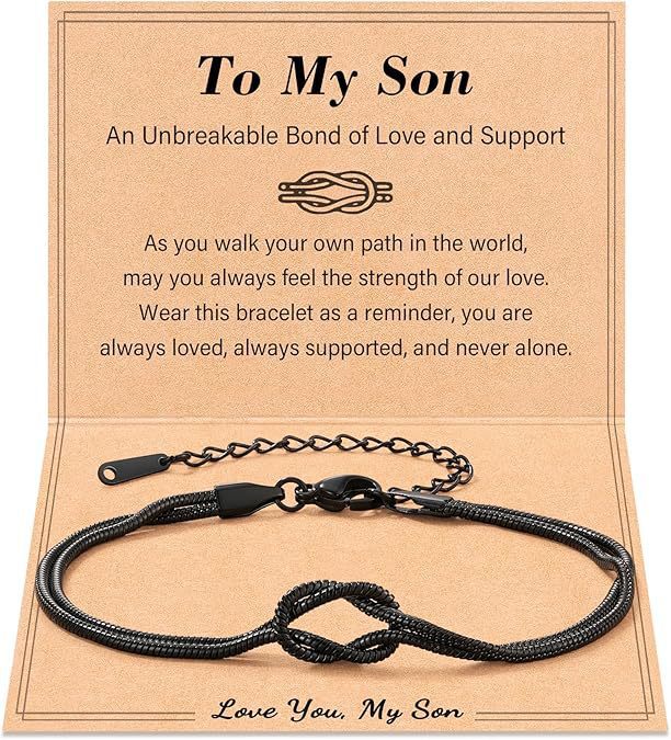 Minimalist Geometric Infinity Paperclip Chain Bracelet for Women
