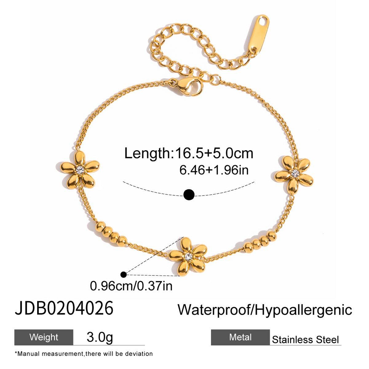 Pulsera geométrica de acero inoxidable con incrustaciones de pedrería y chapado para mujer, joyería de lujo de moda y resistente al deslustre