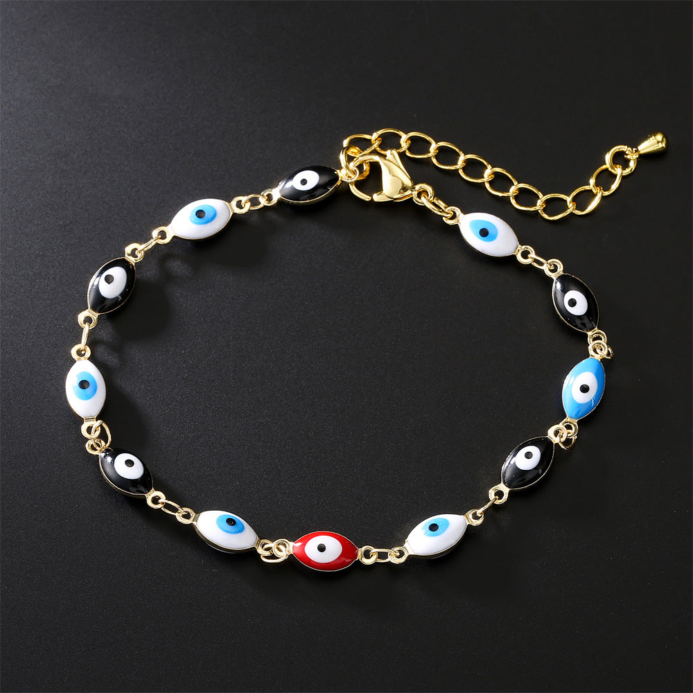 Geometric Drip Oil Gold Plated Brass Pendant Necklace
