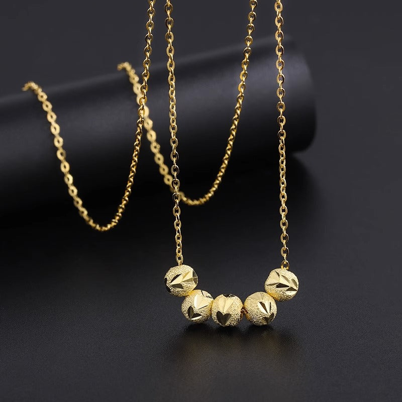 Collana a catena a O placcata in acciaio al titanio a forma di fiore minimalista per donna e uomo con design irregolare