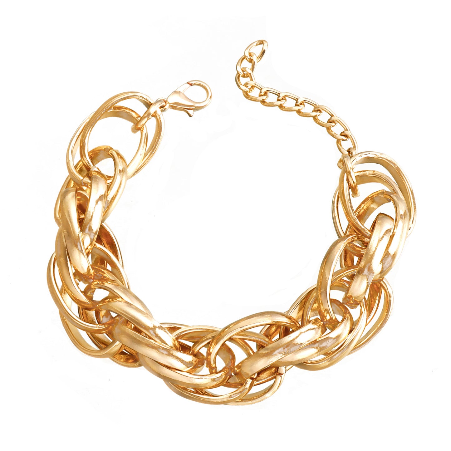 Streetwear Hip-hop Minimalist Geometric Aluminum Alloy Plated Necklace for Women with Alloy Pendant