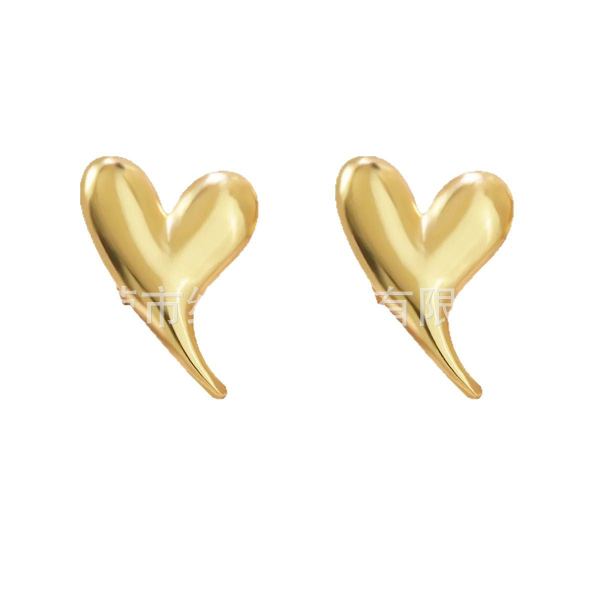 Sweet Floral Heart Teardrop Stainless Steel Earrings