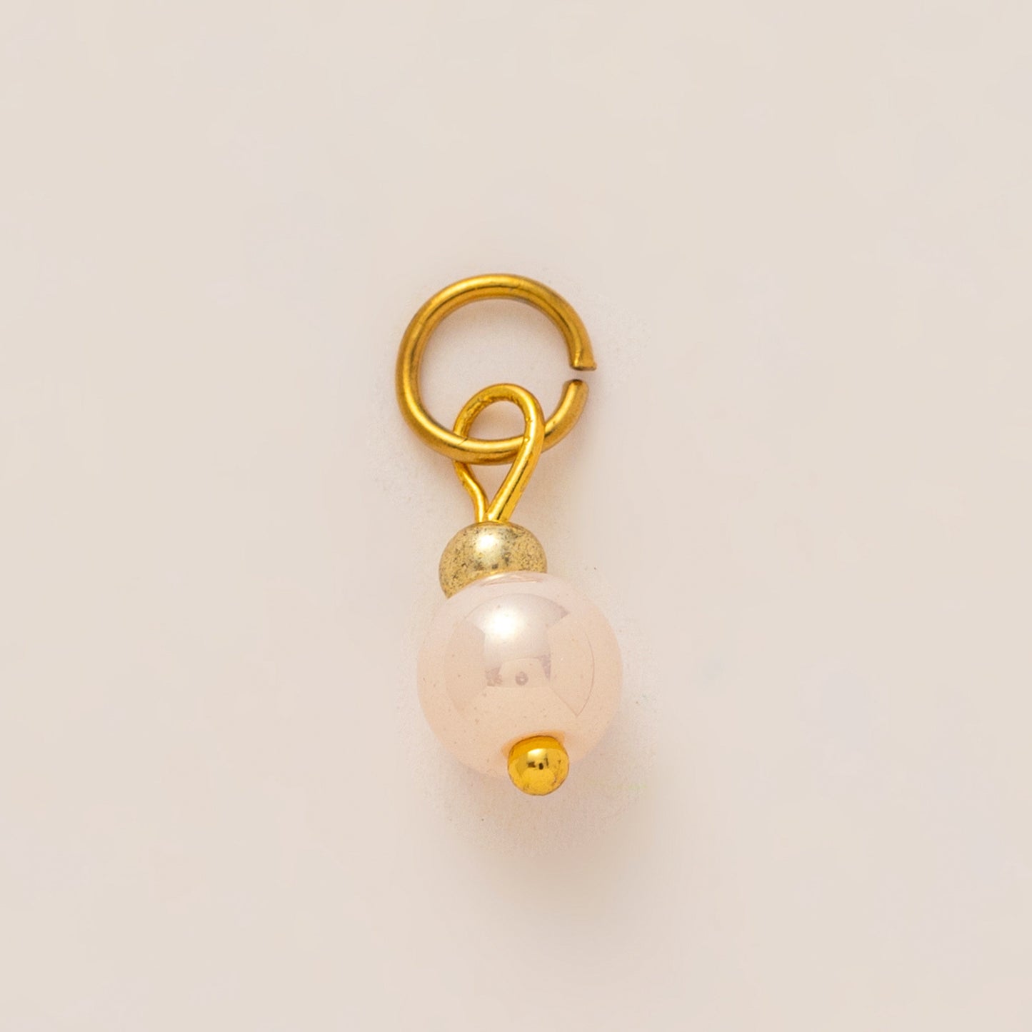Ethnic Oval Acrylic Pendant Stainless Steel 18K Gold Plated PVD Ball Chain Charm Bar Unisex