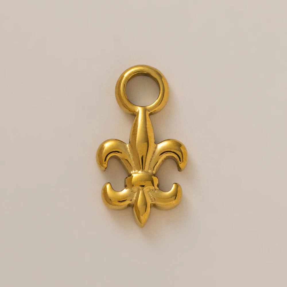 Vintage Stainless Steel PVD 18K Gold Plated Music Note Charm Bar