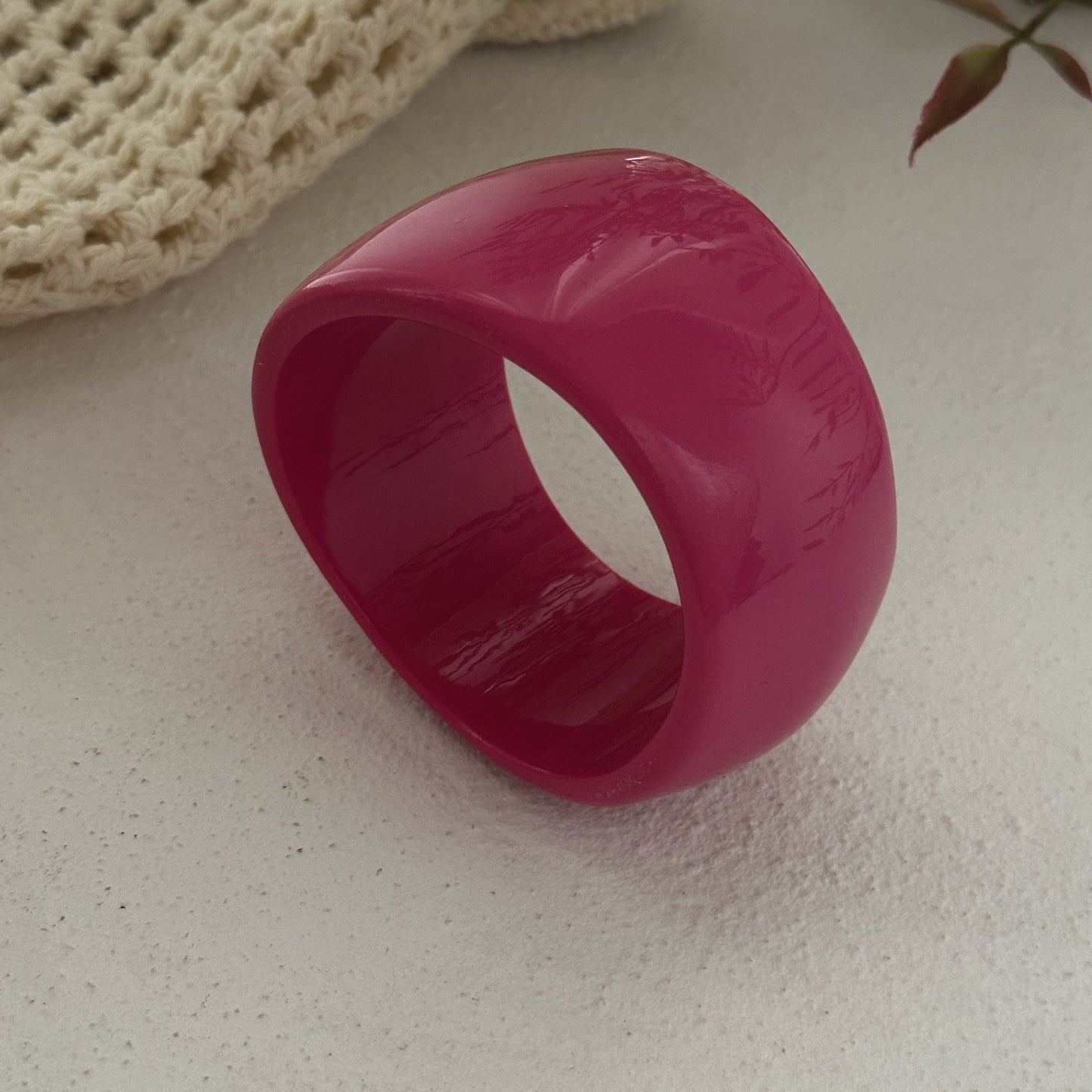 Bohemian Casual Floral Resin Plated Bracelet