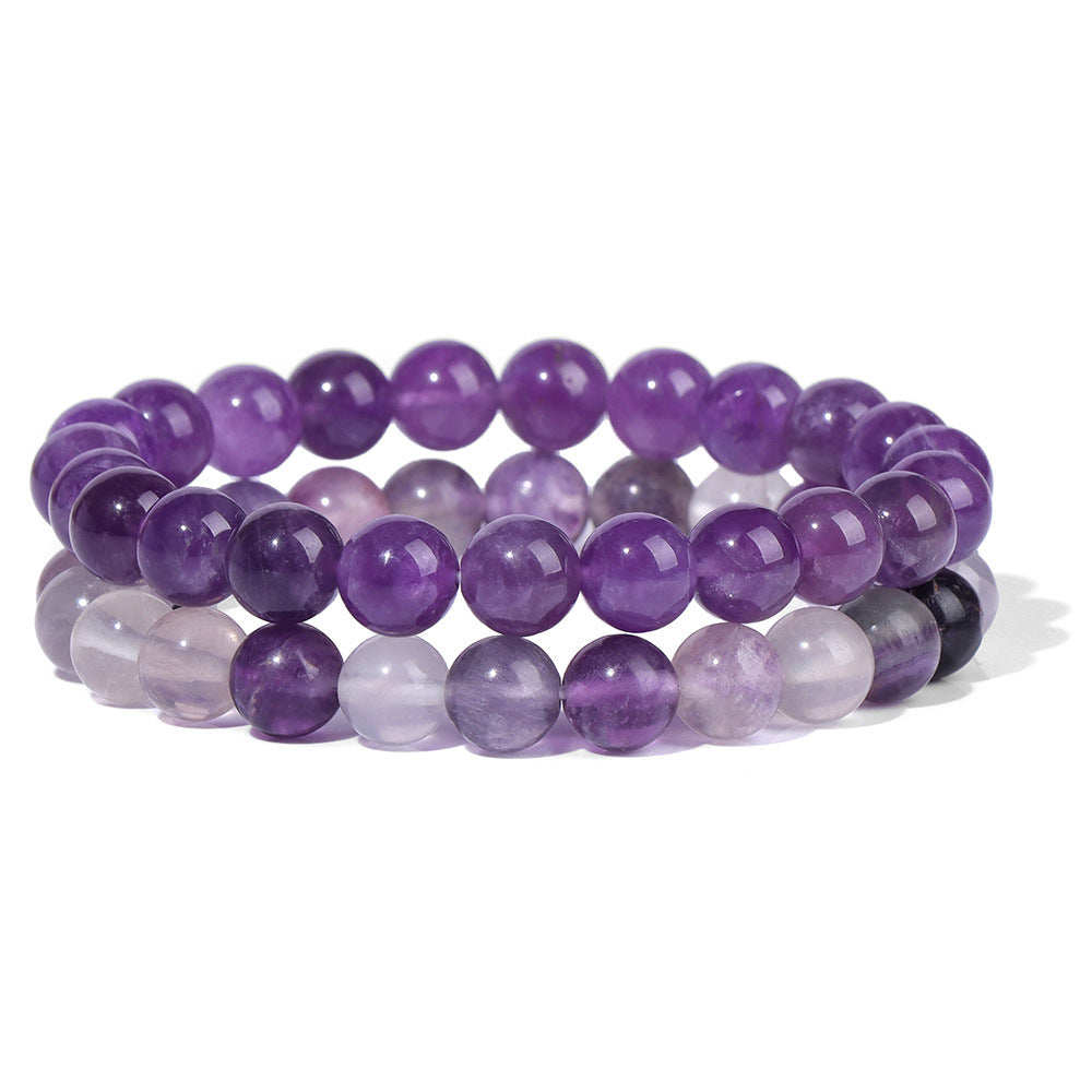 Vintage Business Geometric Natural Gemstone Beaded Bracelet Set for Unisex