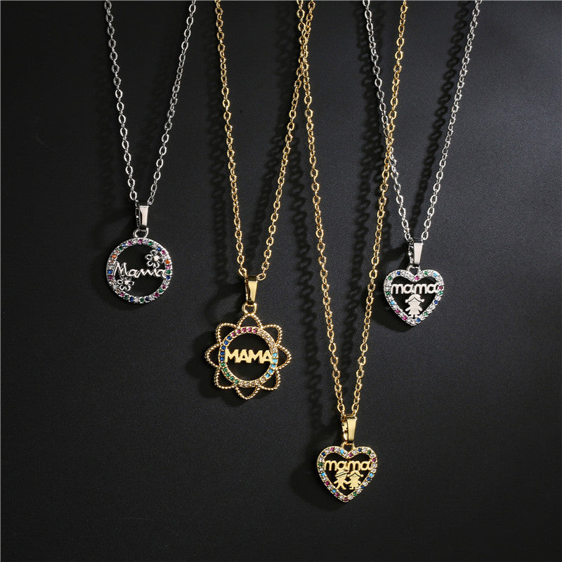 Geometric Gold Plated Brass Sunflower Pendant Necklace for Women