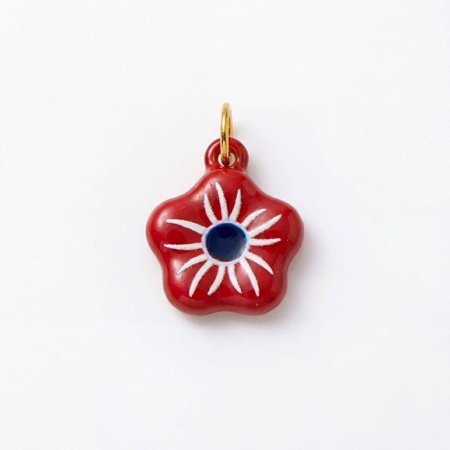 Minimalist Fruit Pattern Brass Bag Charm Keychain