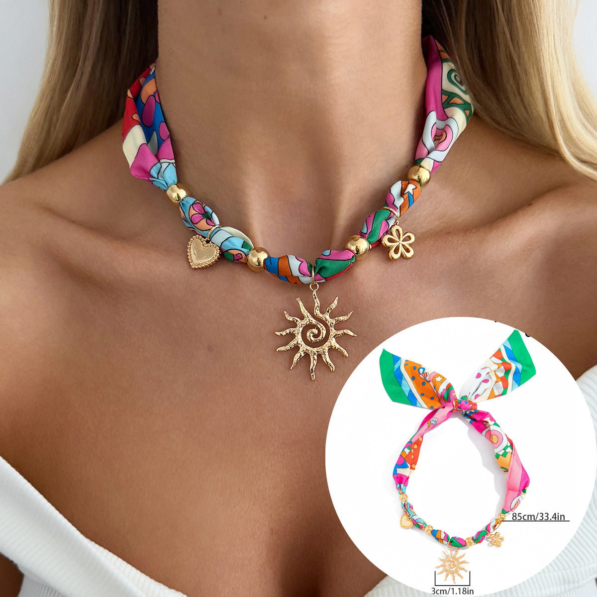 Sweet Plated Zinc Alloy Starfish Butterfly Pendant Necklace for Women