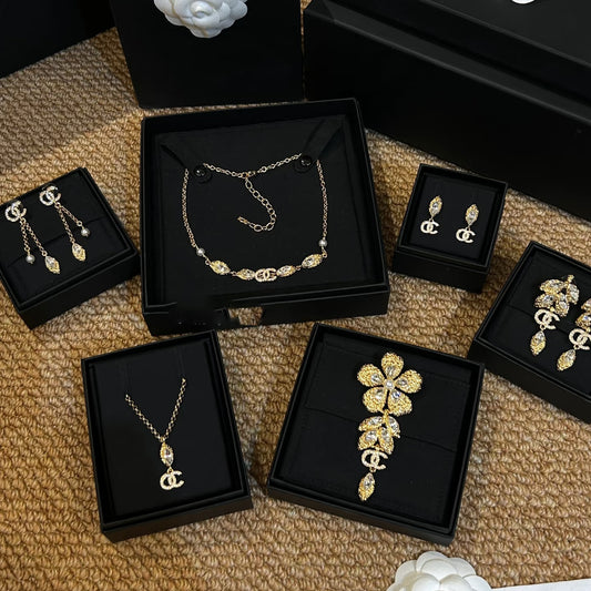 Vintage Gold Plated Brass Floral Earrings