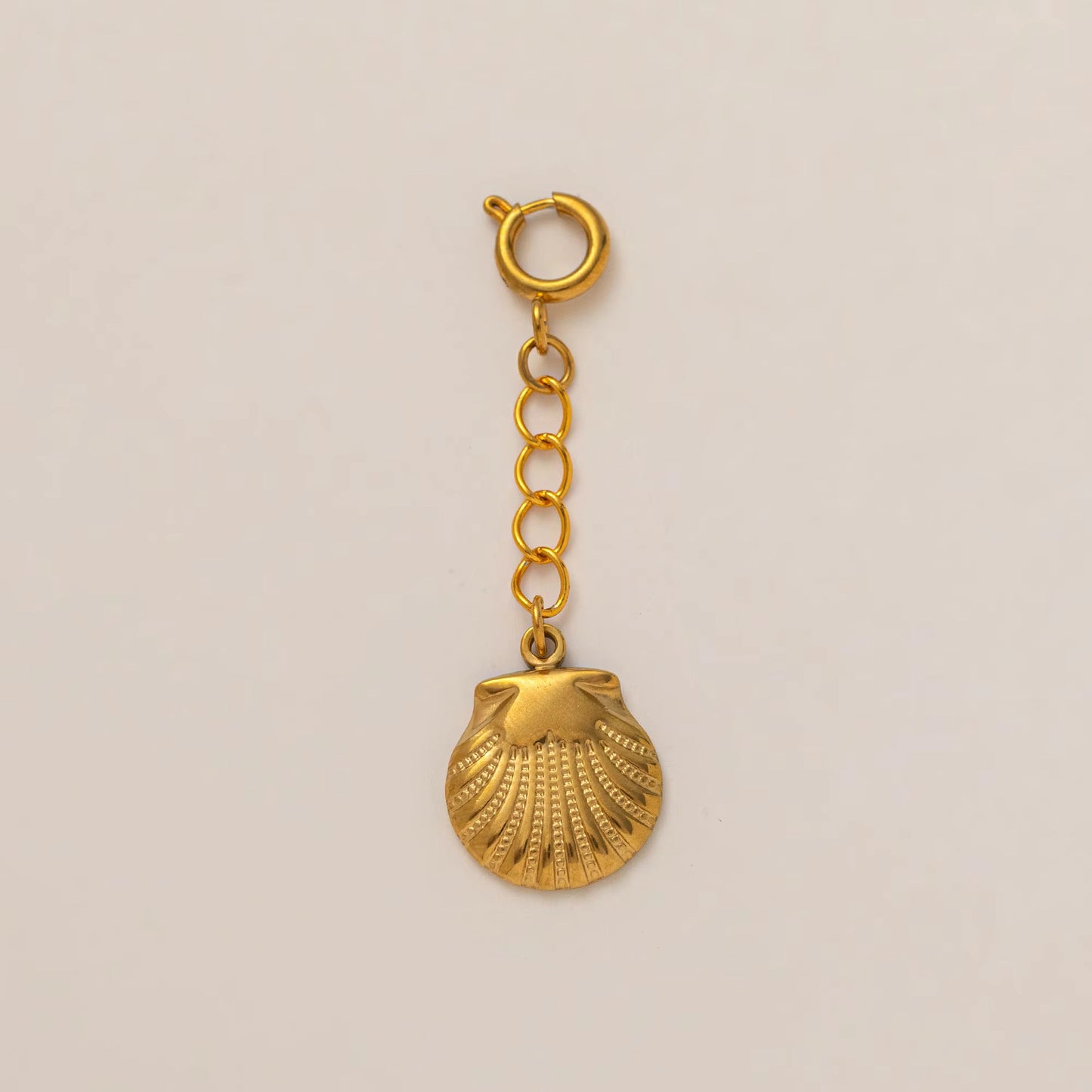 Vintage 18K Gold Plated Stainless Steel Pendant Charm Bar for Women