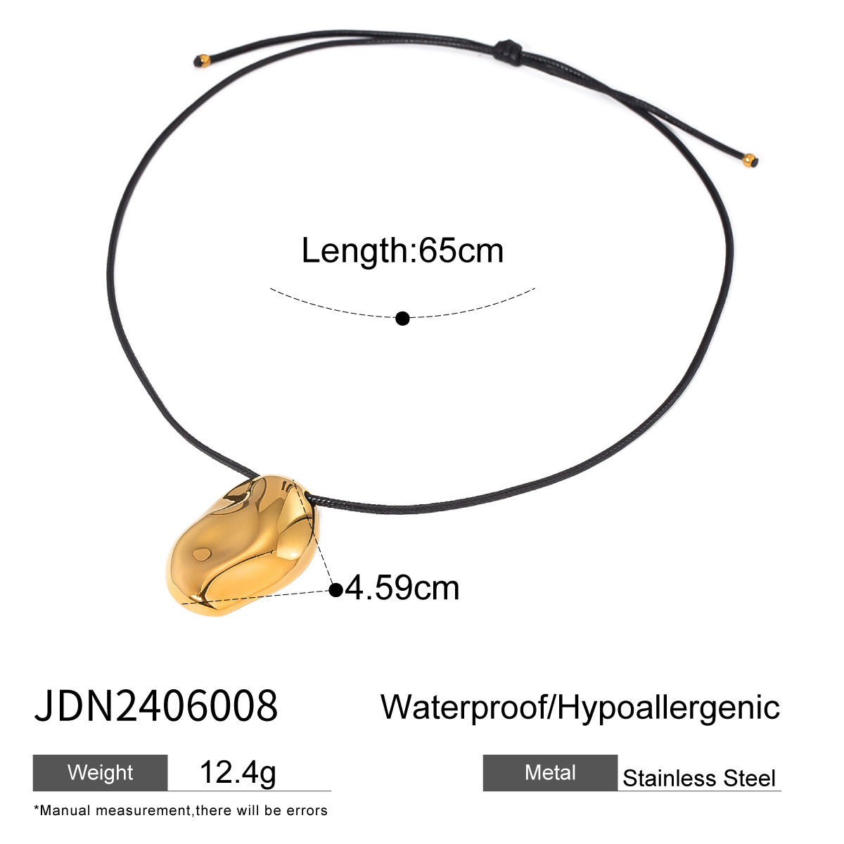 Minimalist Geometric Starfish Stainless Steel Necklace with Titanium Steel Pendant for Women