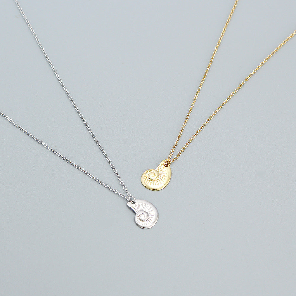 Collana pendente geometrica minimalista per donna e uomo in argento sterling 925 con finitura placcata su catena O