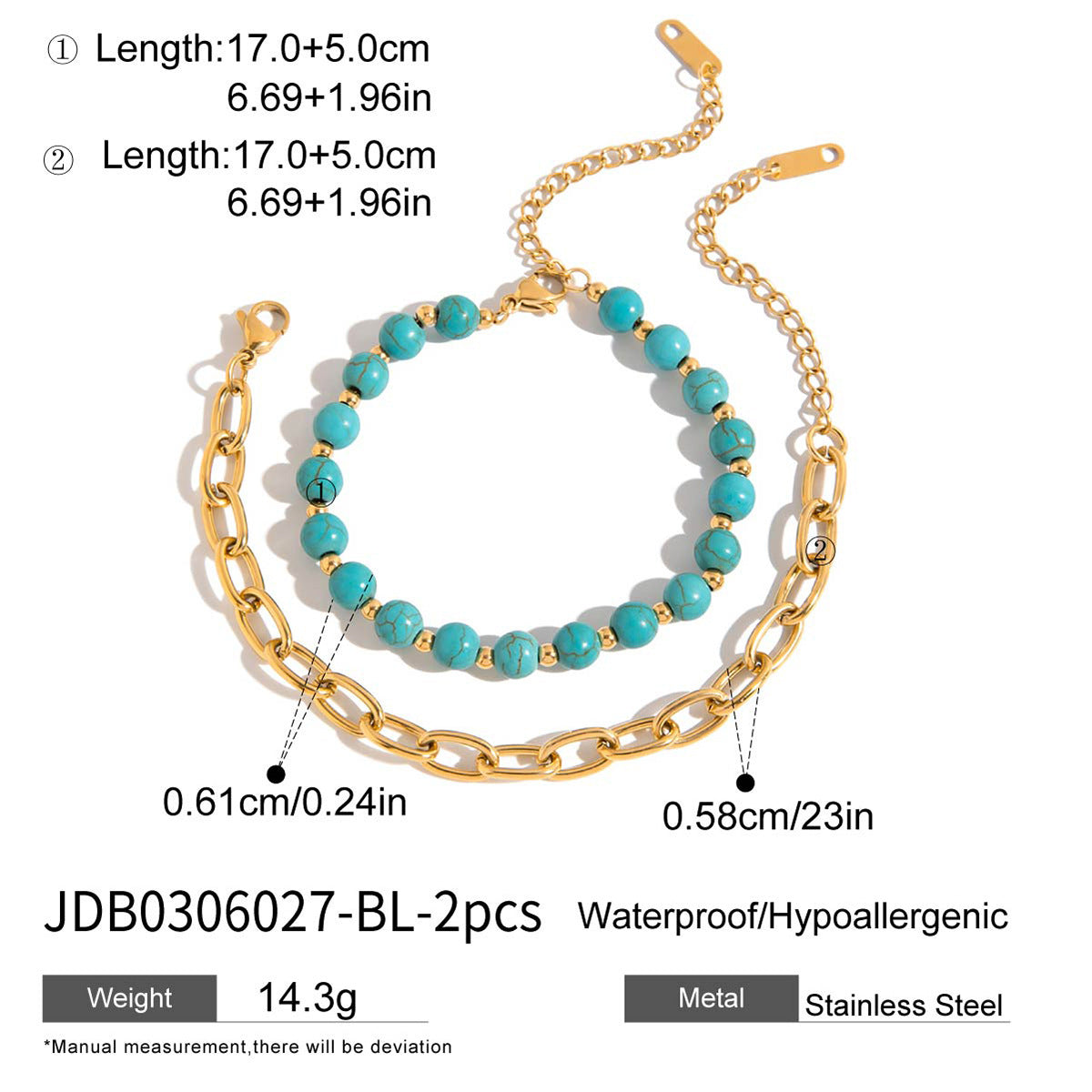 Parure di Bracciale e Anello Geometrici da Donna in Acciaio Inossidabile Placcato, dal Fascino Minimalista e di Lusso