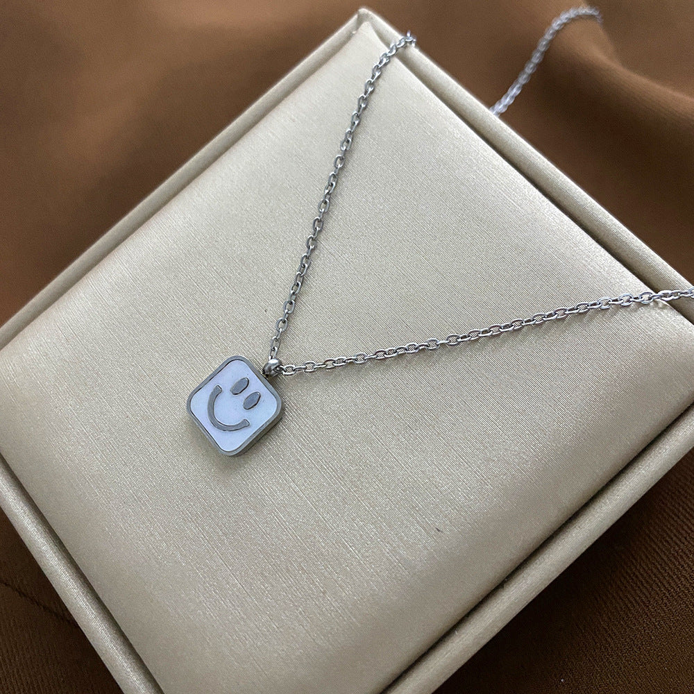 Minimalist Animal-Shaped Titanium Steel Plated Clavicle Necklace for Women