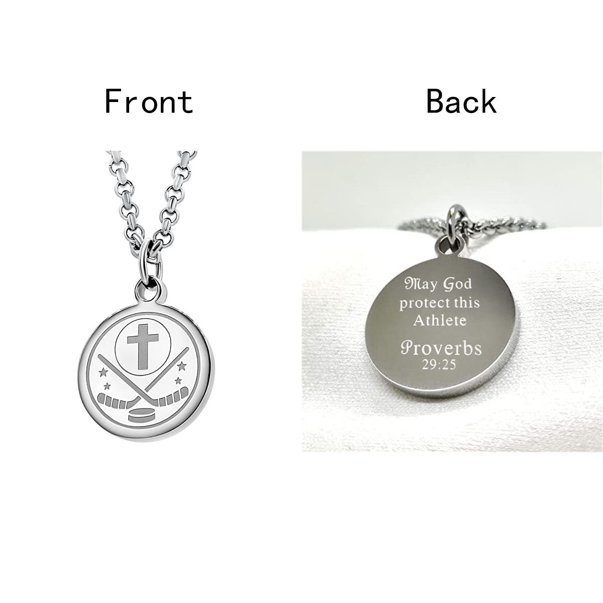 Collana girocollo da donna con ciondolo rotondo geometrico minimalista in acciaio al titanio con finitura lucida e catena a O