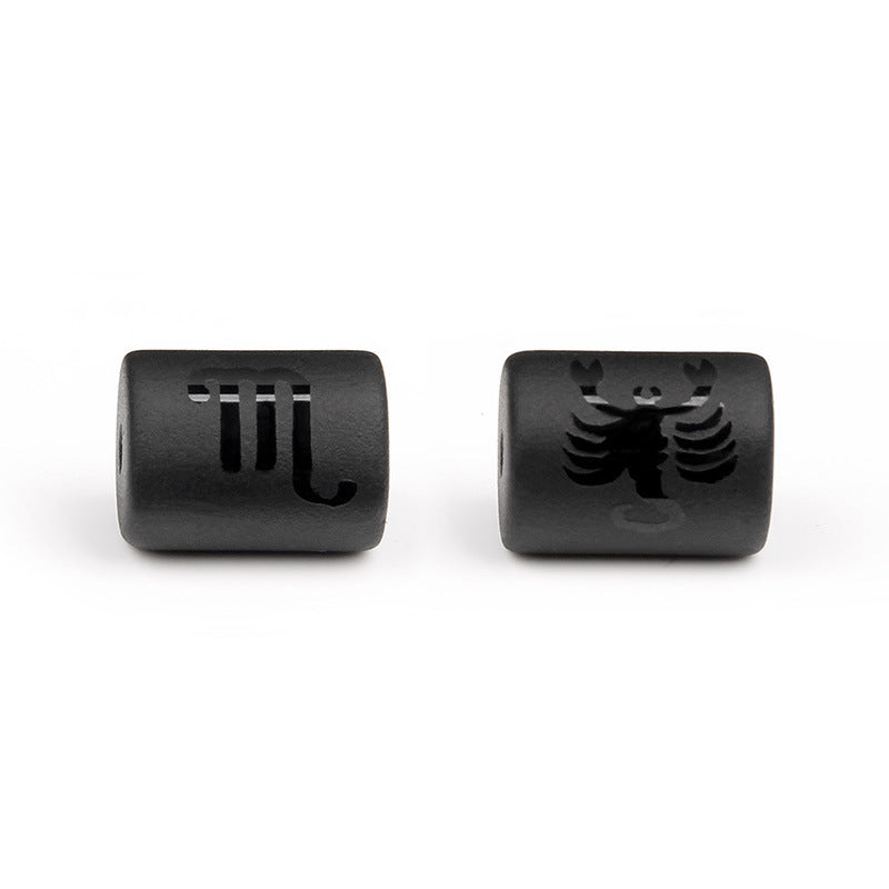 Matte Square Glass Zodiac Charm Bar