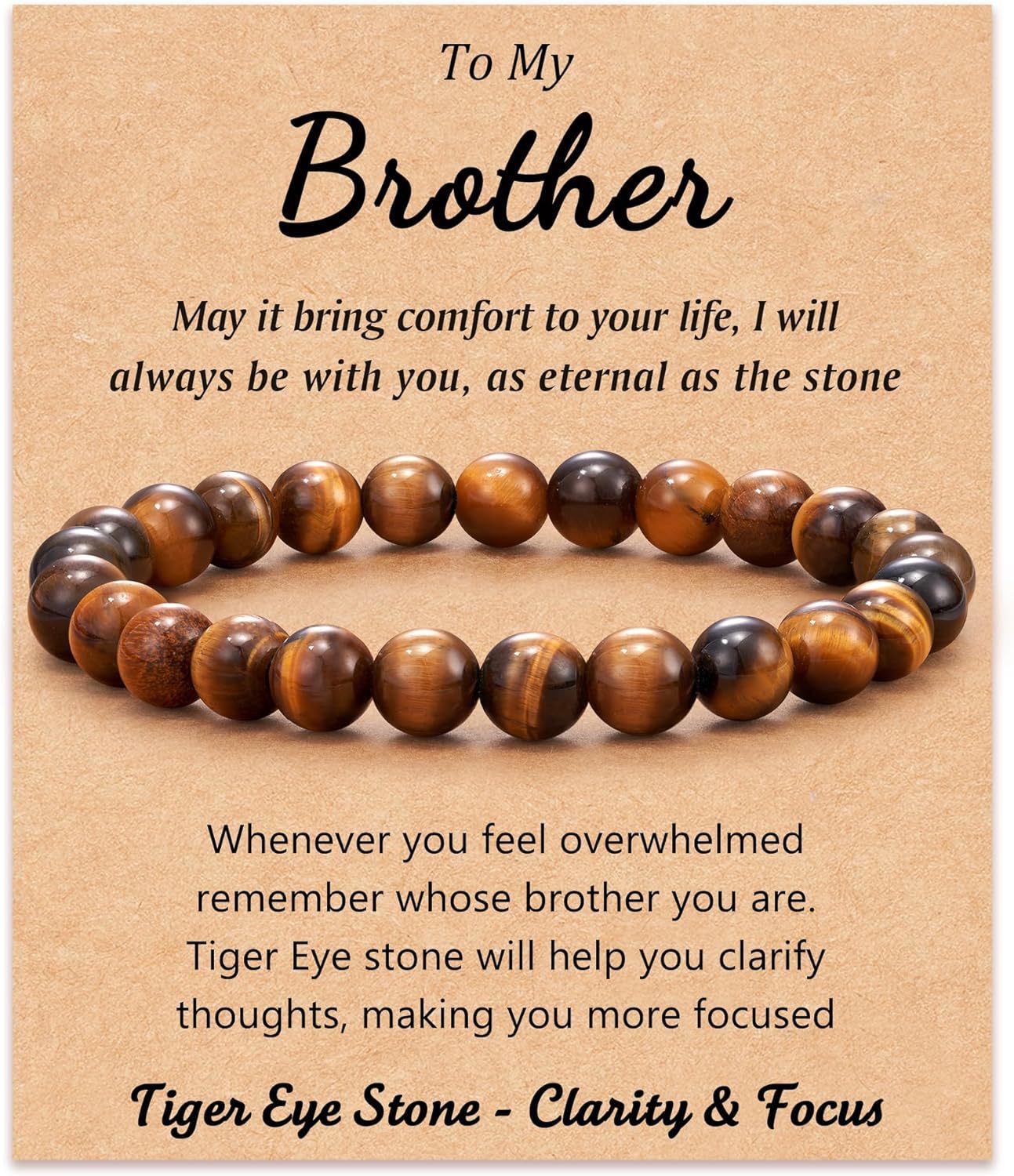 Men's Geometric Round Agate Beaded Bracelet