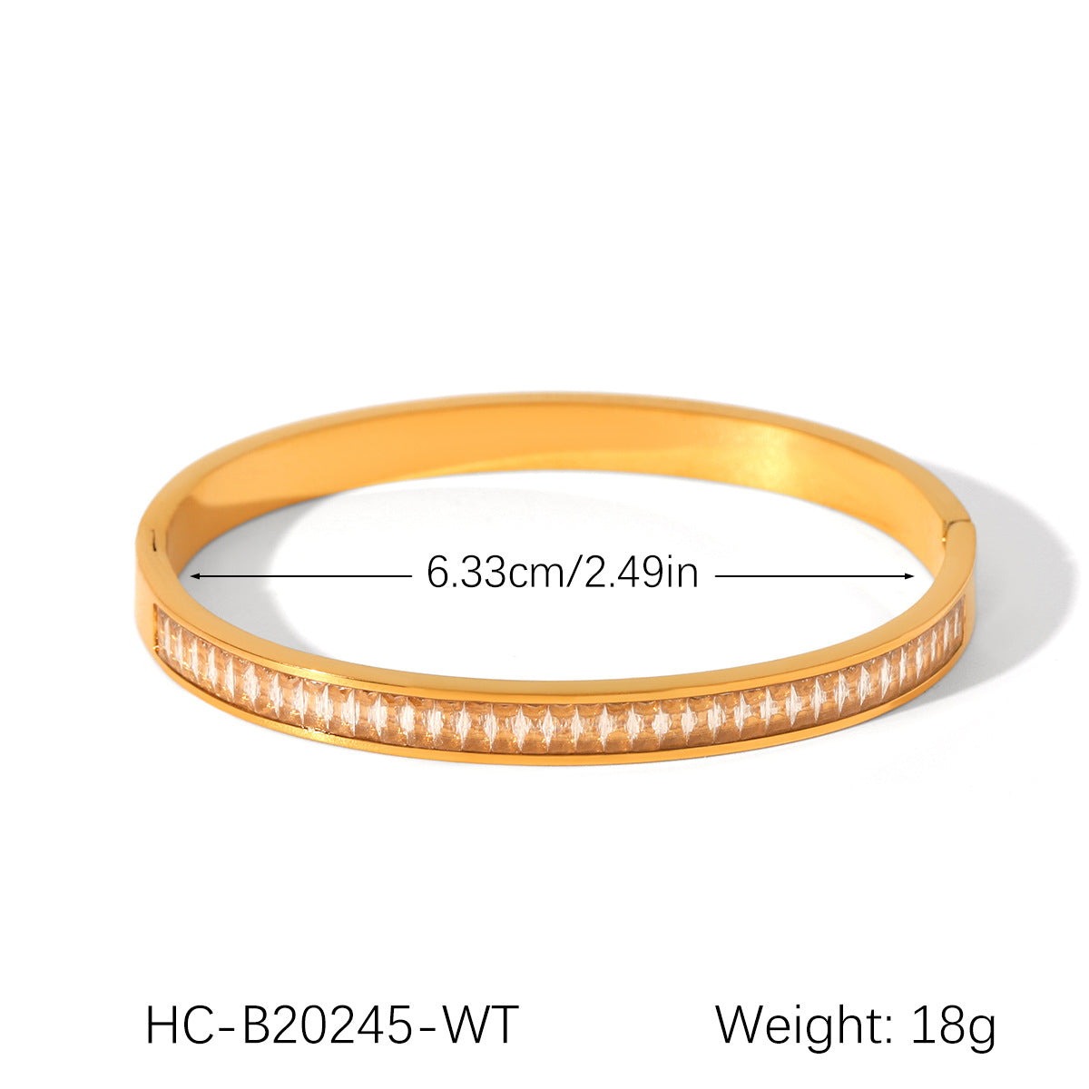 Bracciale rigido minimalista da donna con fiocco e apertura, in acciaio inossidabile placcato oro 18K