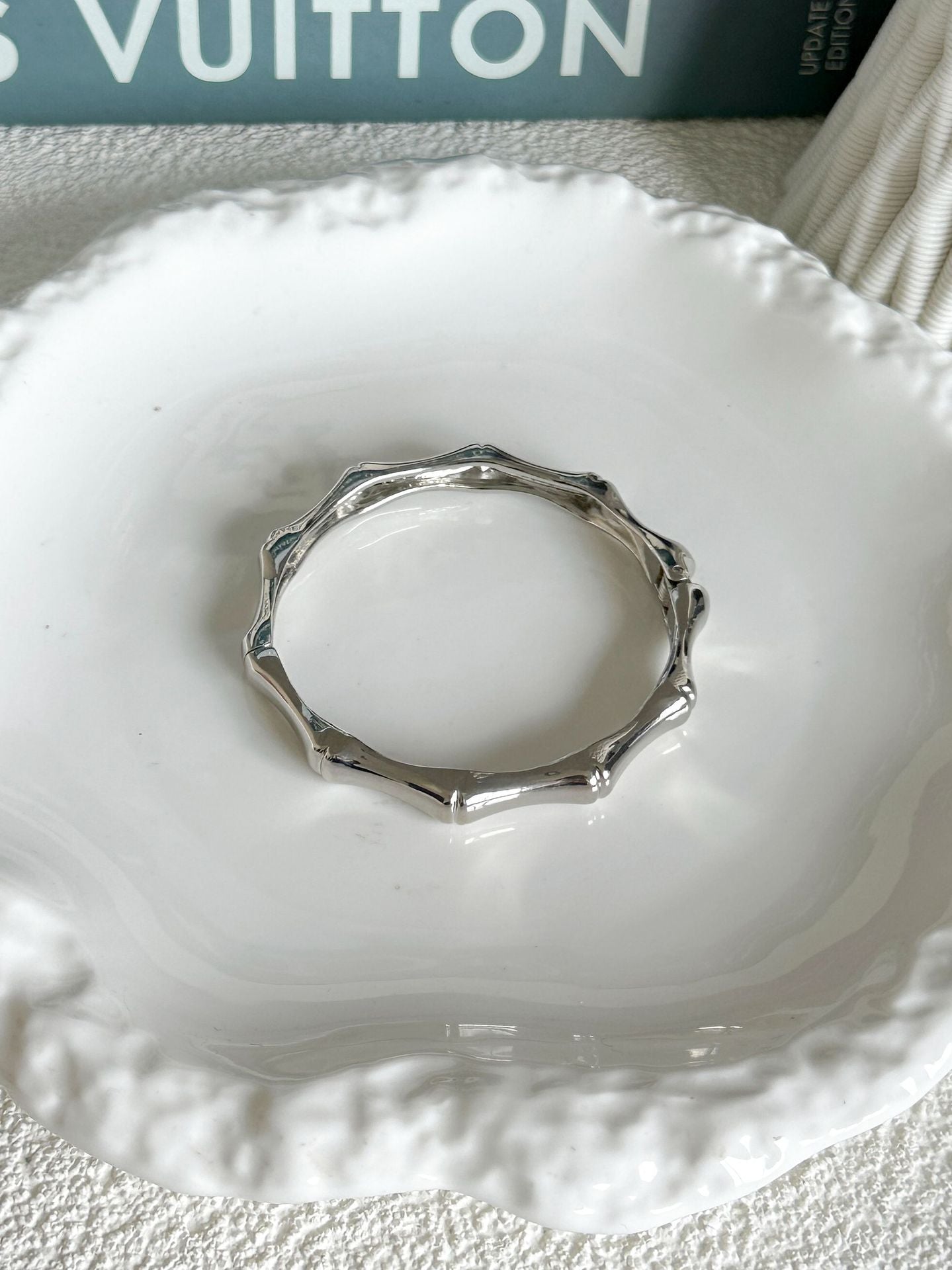 Vintage Minimalist Geometric Plated Acrylic Bracelet Set